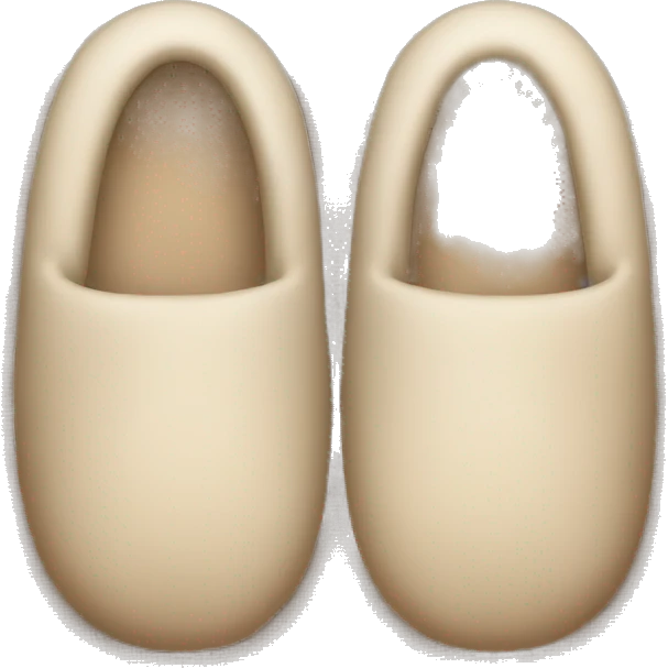 Beige slippers emoji