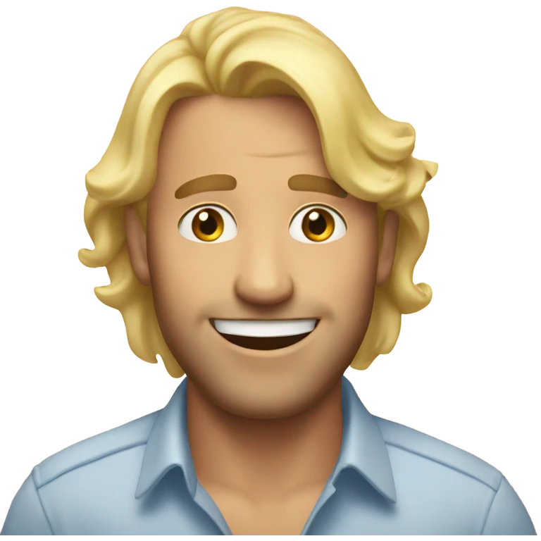 A happy birthday meme with a blond hair Floridian man emoji