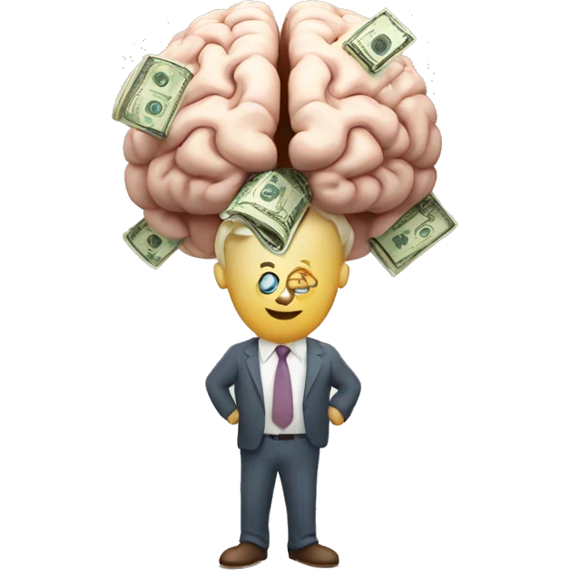 brain with money like ideas emoji