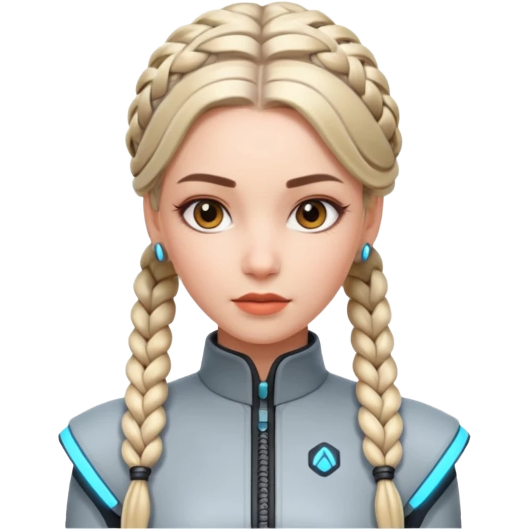 braided future woman emoji