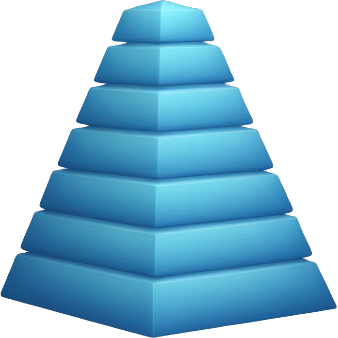 blue pyramid emoji
