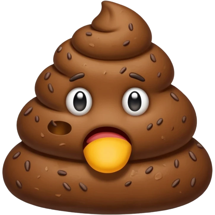 Sad poop emoji