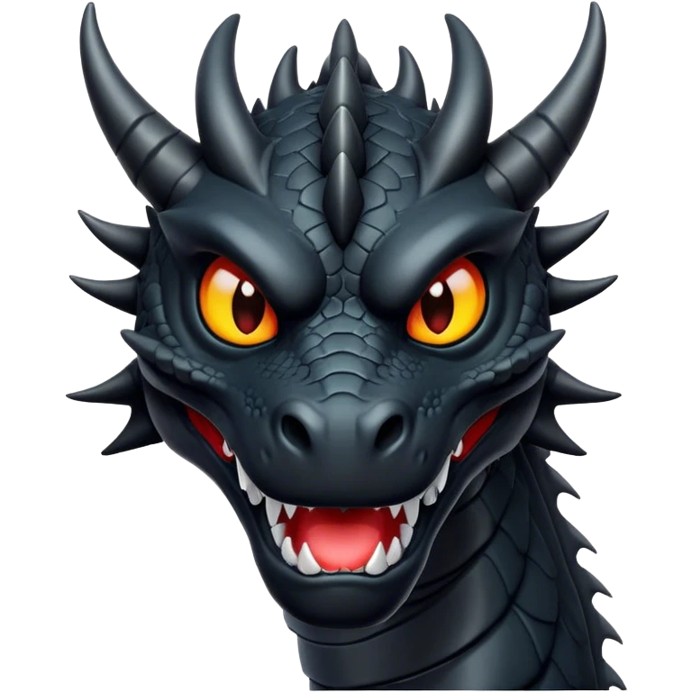 black dragon face emoji