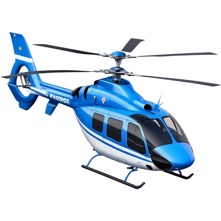 Eurocopter EC135 - Airbus Helicopters (Model Year: 2020) (Iconic colour: Blue and white) emoji