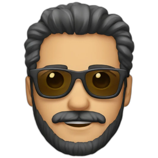 moreno , gafas y barba emoji