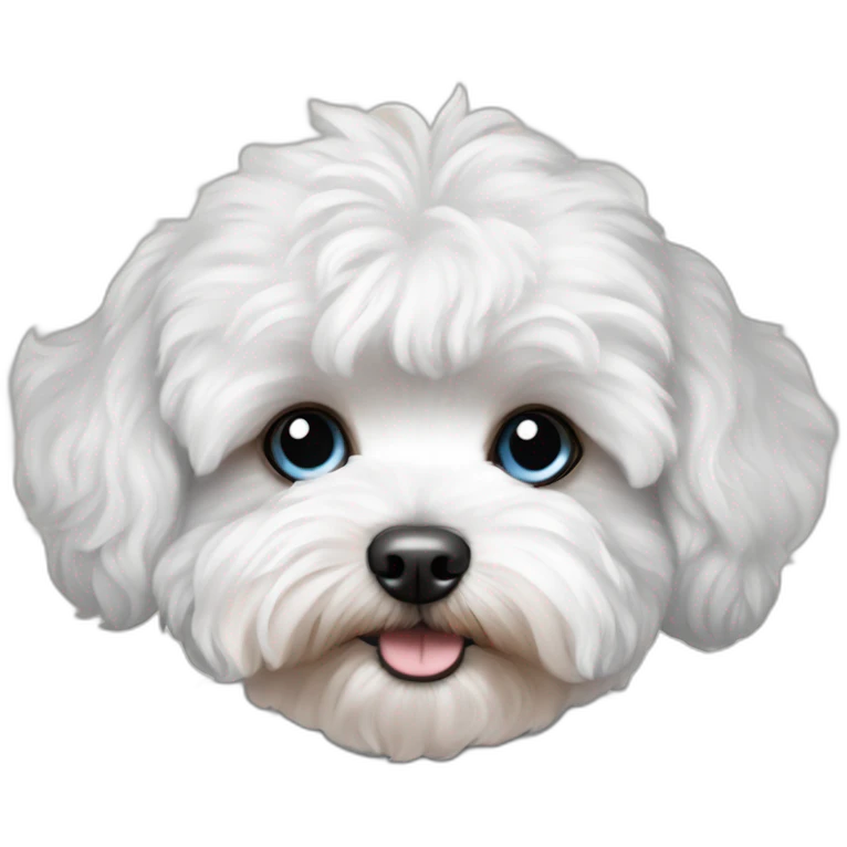 blue eyed maltipoo emoji