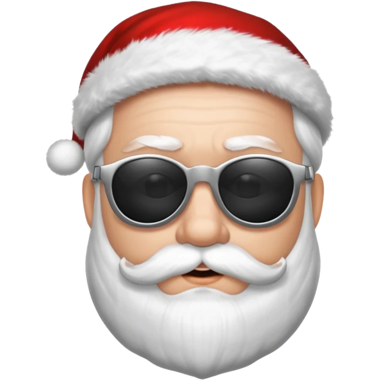 santa klaus with sunglasses emoji