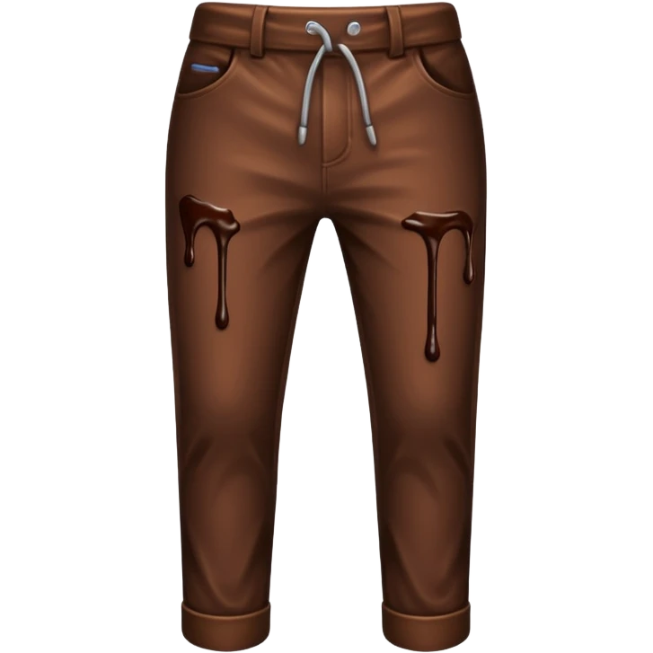 chocolate sauce on pants emoji