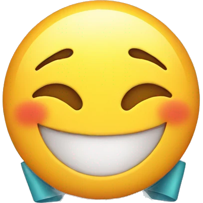 Smile with ribbon emoji