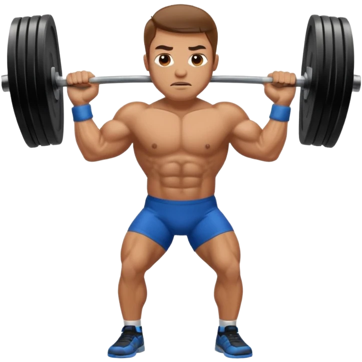 weightlifter Athlete in Action emoji