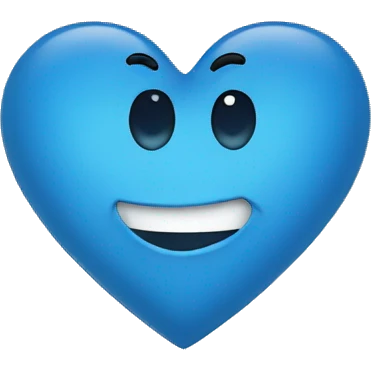 louis blue heart emoji