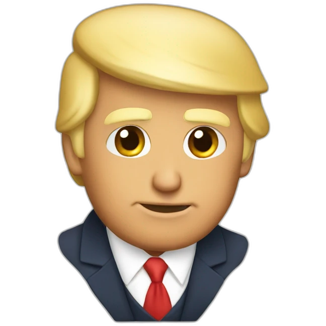 Donald Trump en train de se moquer emoji