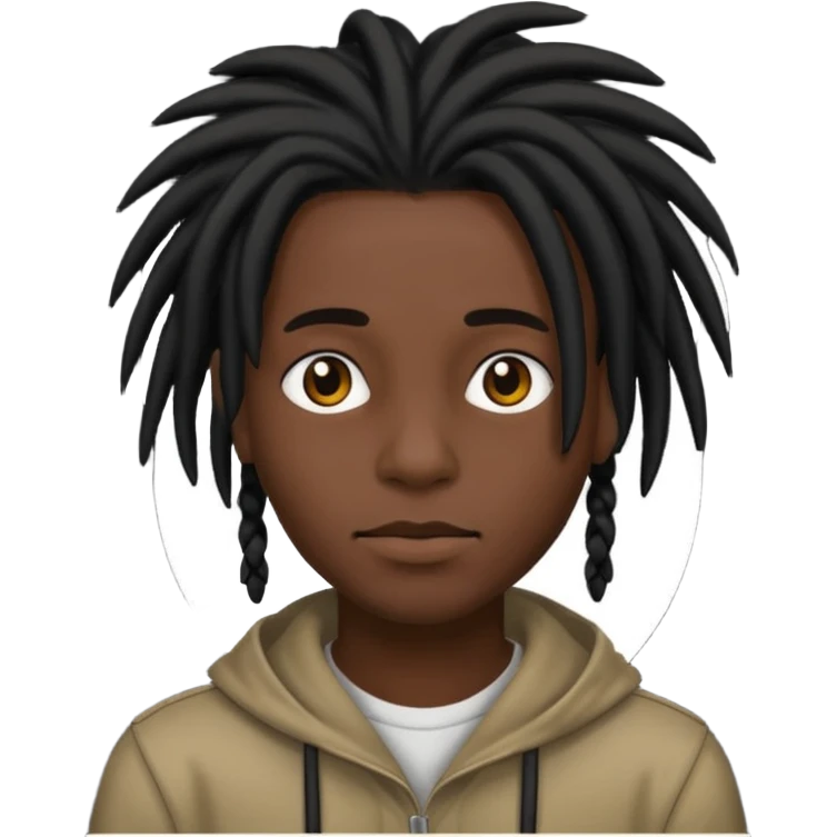 Black dread head emoji