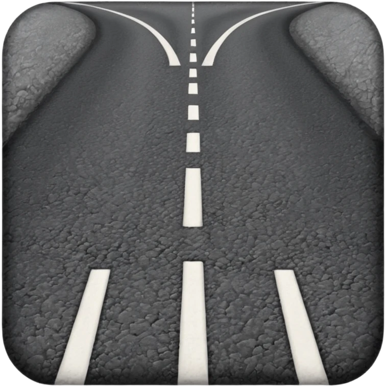 Forked regular road emoji