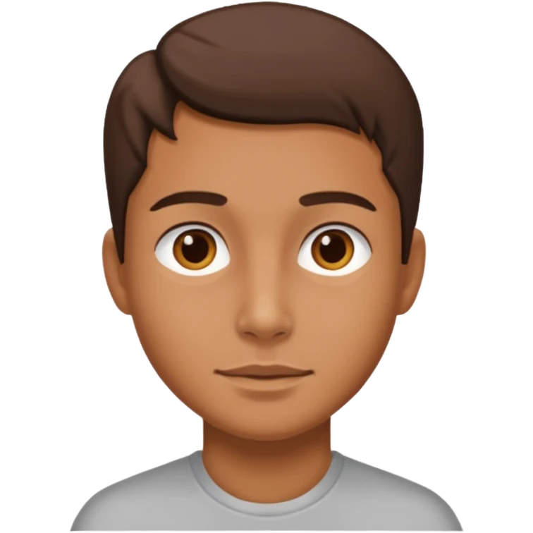 a person with a lot of details 3/4 view emoji