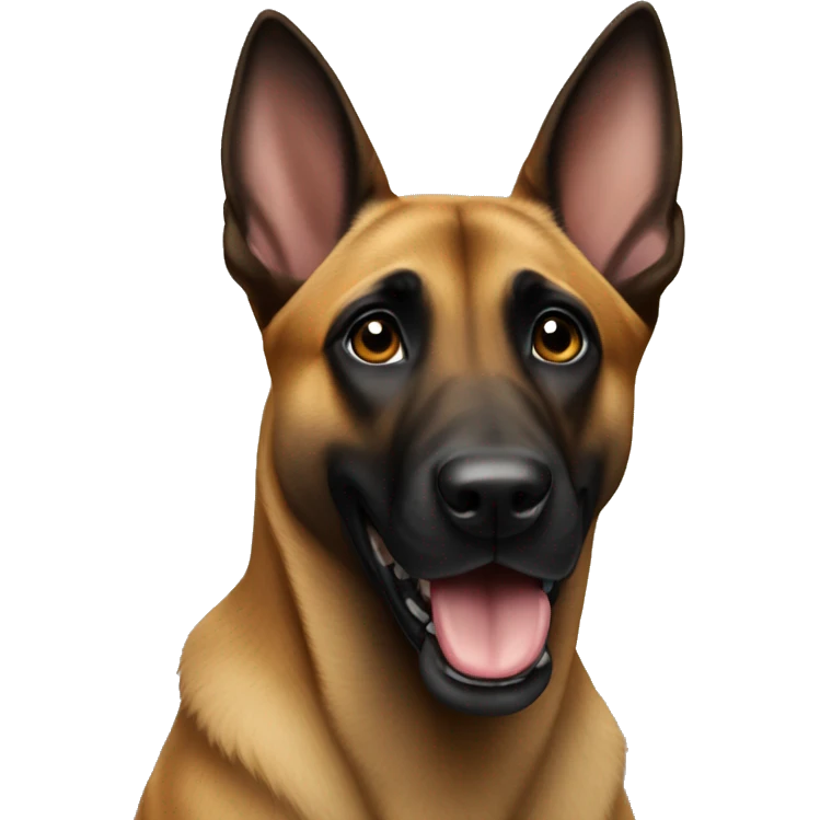 malinois say hello with hand emoji