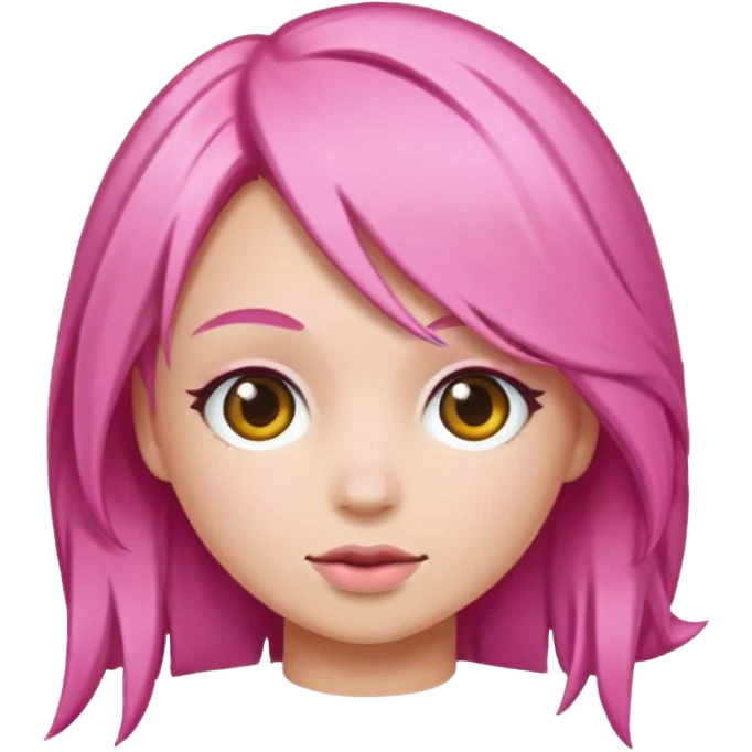 pink hair emoji