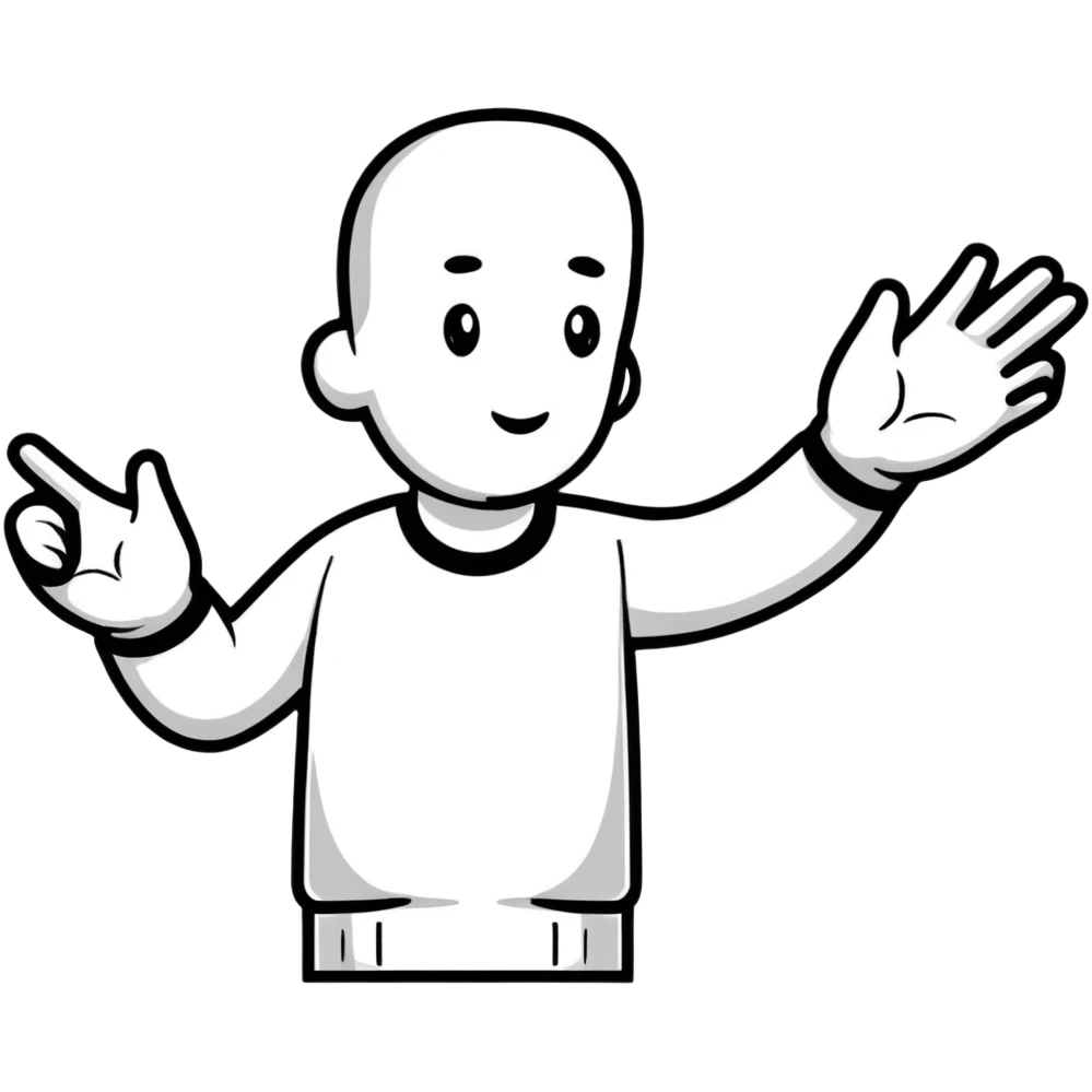 Person using sign language emoji