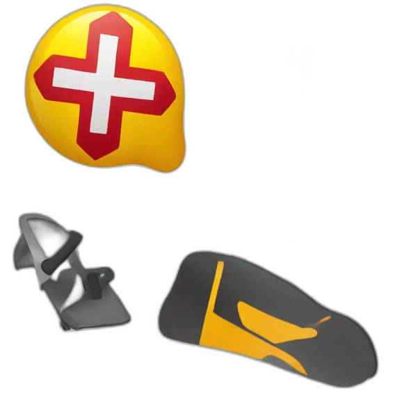 Ski patrol sign  emoji