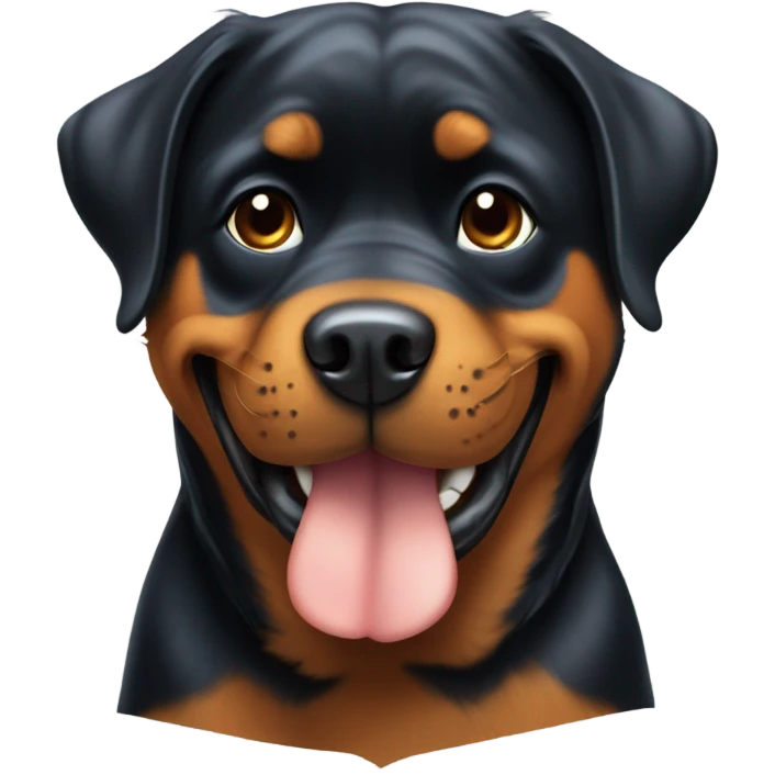 Rottweiler giving a thumbs up  emoji