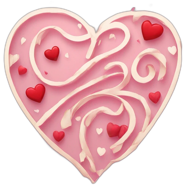 Happy valentines day calligraphy  emoji