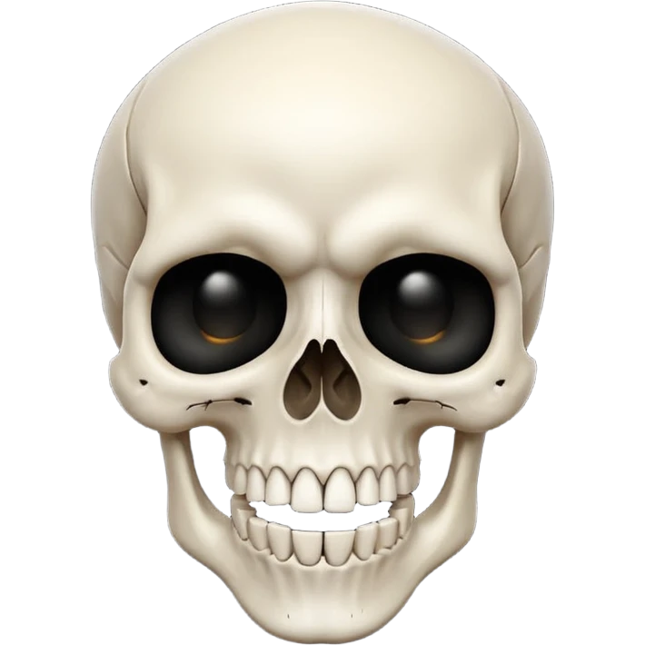 Skull emoji pointing right emoji