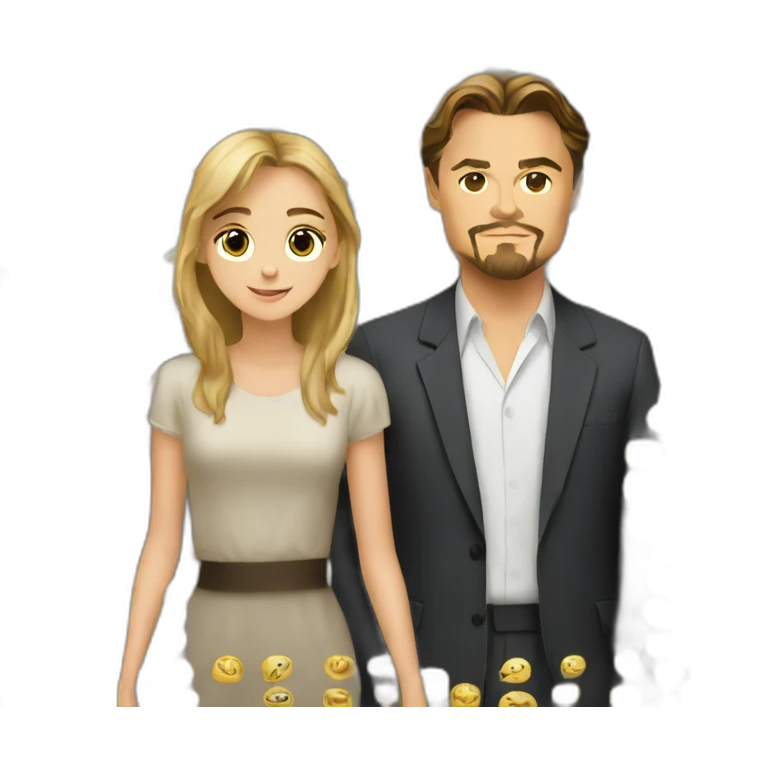 Leonardo Dicaprio and girl emoji