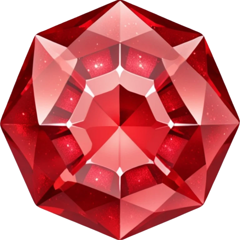 red glitter crystal emoji