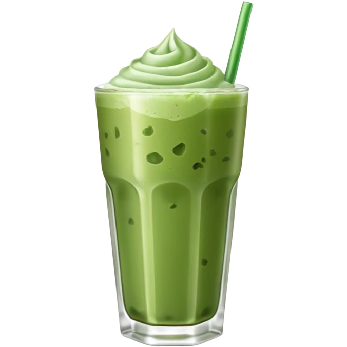 iced matcha latte emoji