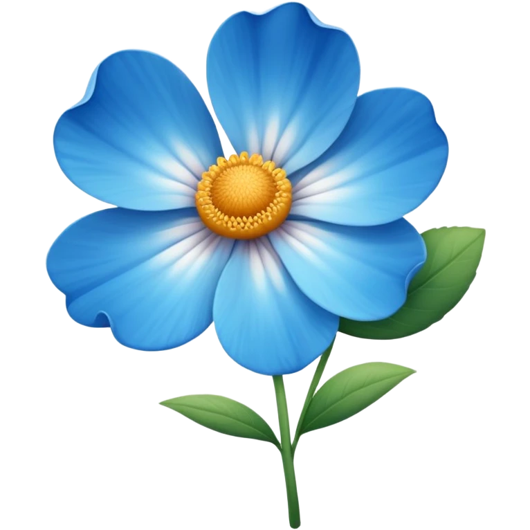 Mi serve un fiore blu emoji