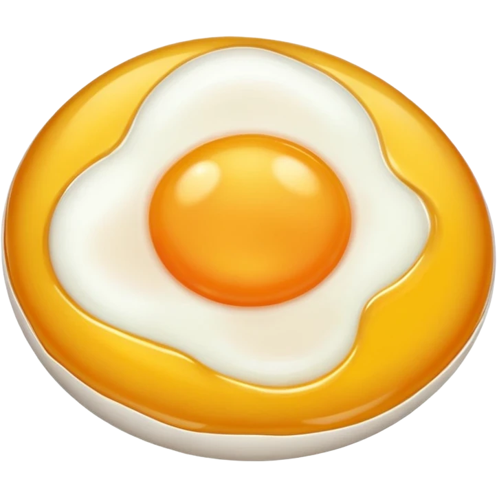 Fried egg without egg white emoji