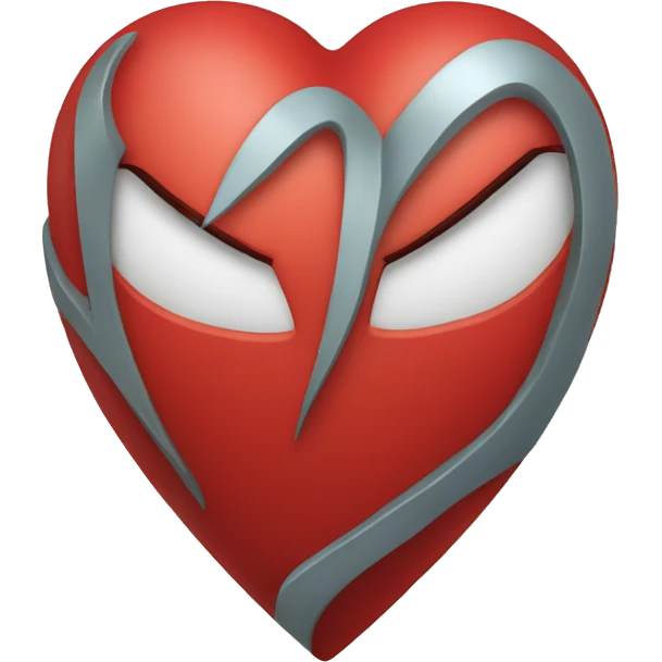 Un corazón rojo emoji