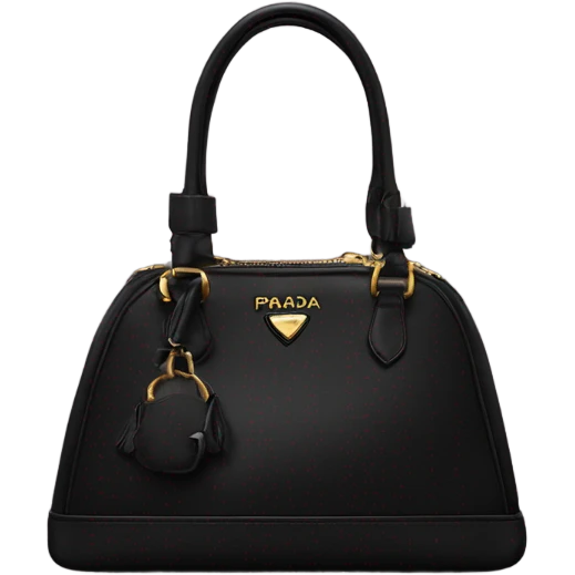 Black Prada bag emoji