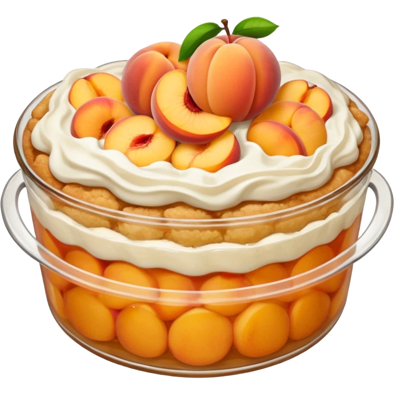 Peach cobbler  emoji