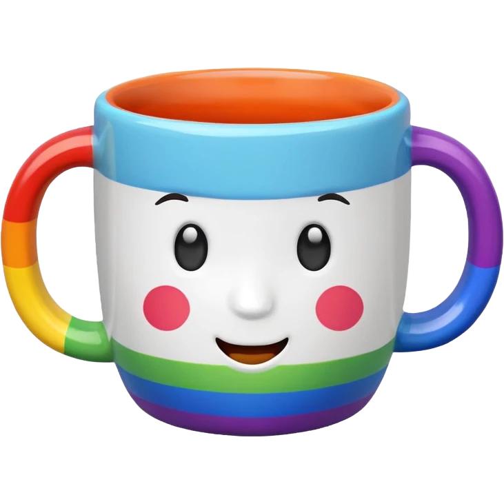 rainbow mug emoji
