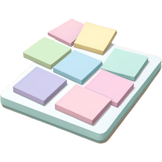 pastel sticky notes emoji