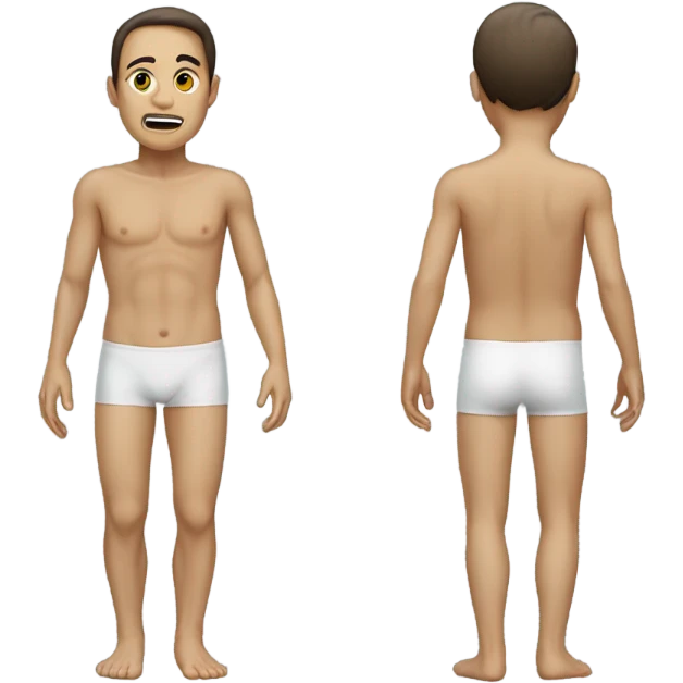 Head and feet swapped on body emoji