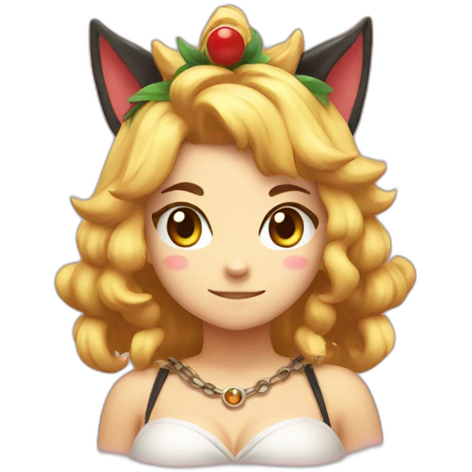 Bowsette catgirl emoji