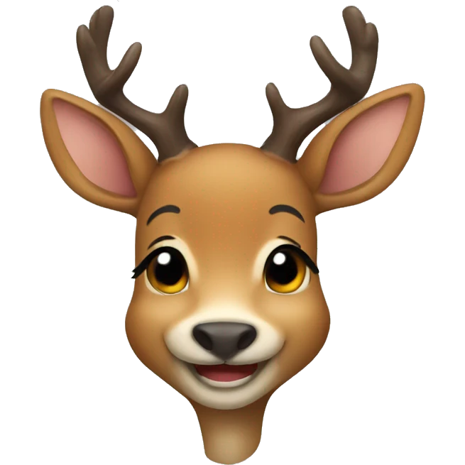 deer smile emoji