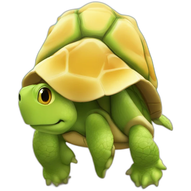 Bisous sur tortue emoji