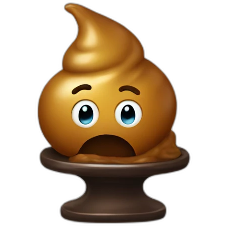 poop with an award emoji