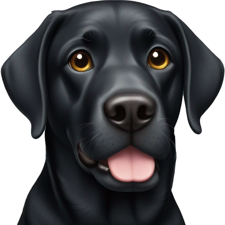 Black labrador emoji