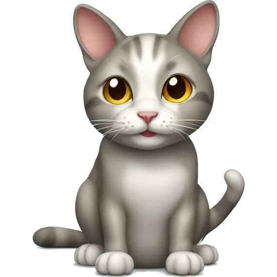 Cat wearing a mouse  emoji