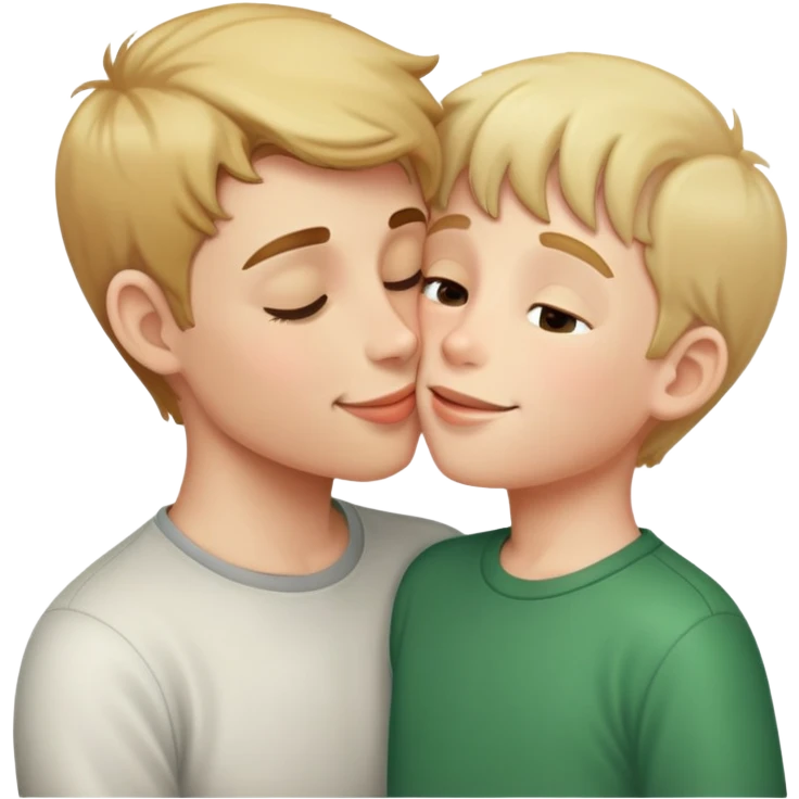 Kissing a boy  emoji