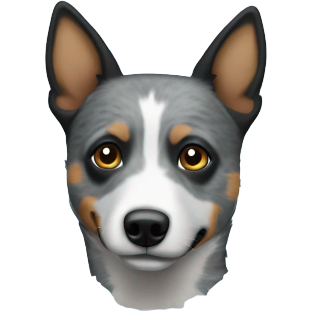 Blue heeler with no brown emoji