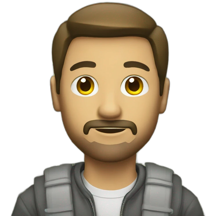 A man with dollars emoji