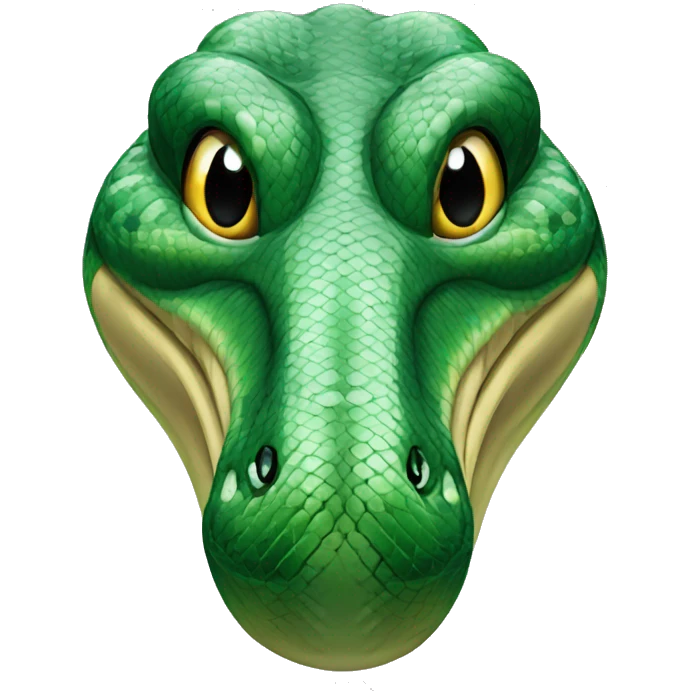 Big Green Indian Python Head emoji