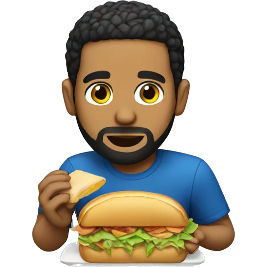 Drake eating a sandwich emoji