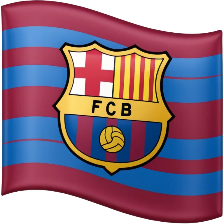 Create FC Barcelona flag emoji emoji
