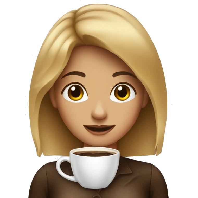 Coffe girl emoji